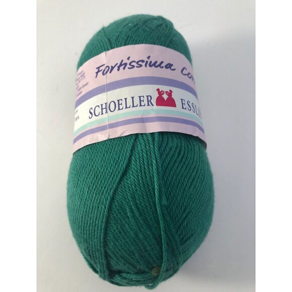 1 Skein Schoeller Esslinger Cotton Yarn Made in Germany Color Green - Picture 1 of 3